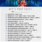 super bowl prop bet sheet